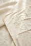 Lumière My Princess Embroidered 100% Cotton Luxury Baby Blanket and Swaddle with Headboard - Ecru Floral Bo - 5