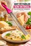 Colorful Handle Fine Hand Grater Metal Grater Lemon Orange Peel and Hard Cheese Grater - 3