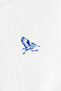 Minimal Geometric Heron Print Crewneck Sweatshirt - 3