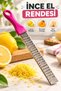 Colorful Handle Fine Hand Grater Metal Grater Lemon Orange Peel and Hard Cheese Grater