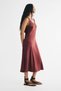 Lace-inset satin dress - 3