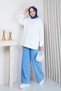 Oversize Long Tunic – Comfortable Fit with Side Detailing – Casual Women's Tunic - 6
