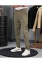 High Quality Cotton Lycra Slim Fit Fabric Trousers - 2