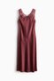 Lace-inset satin dress - 5