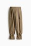 Tie-detail balloon trousers - 5