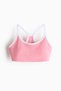 Lightly padded sports crop top with SoftMove™