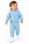 Baby Boy Hooded Two-Thread 2-Piece Tracksuit Set with Play Print 6-24 Months - 2