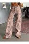 Patterned jean palazzo - leopard - 3