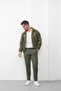 Zipper Detailed Suede Jacket - 5