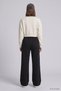 Adjustable Waist Pocket Palazzo Sweatpants 500 Black - 5