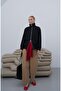 Women's Stand Collar Double Zipper Lined Jacket - 4