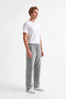 Men's Baggy Sweatpants with 3 Threaded Side Piping and Adjustable Legs - 2