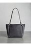 Women's Large Size Suede Tote Bag - Lined Detailed 35X27 cm Shoulder Bag
