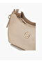 Metallic Accent Crossbody Bag with Detachable Strap - 5
