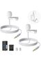 ميكروفون لافالير (2 قطعة) متوافق مع Rode Wireless GO II 2 و DJI Wireless Mic Trans