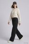 Adjustable Waist Pocket Palazzo Sweatpants 500 Black - 2