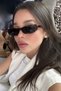 Leopard Slim Design Unisex Black Sunglasses Leopard Glasses