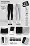 Black Gray 2-Pack Cotton Sardonlu Children's Thermal Tights Underwear Winter Children's Tights - 2