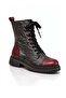 Genuine Leather Women's Zippered Lace-Up Boots Model Name: Neith - 3