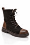 Genuine Leather Women's Zippered Lace-Up Boots Model Name: Neith - 2