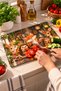 Glass Cutting Board with Chef Fox and Friends Theme - Glass Cutting Board |   30cm X 40cm - 4