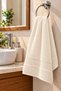 2 Pack 100% Cotton Border Face Towels 50X90 cm High Water Absorbent Bathroom Hand Face Towels - 3