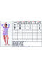 V-Neck Long Sleeve Heart Buttoned Striped Shorts Women's Pajama Jumpsuit Premium Viscose - 8
