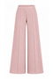 Elastic Waist, Front Stitching Detail, Wide Leg Women's Sweatpants - 4