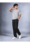 Men's Black Parachute Fabric Pants Ultra Light Baggy Oversize Loose Fit - 5