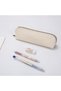 Pencil Case Small Pencil Pouch Slim (Black, Canvas) - 7