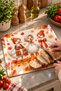 Glass Cutting Board with Goose Figure and Autumn Theme - Glass Cutting Board |   30cm X 40cm - 2