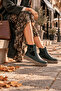 Genuine Leather Side Zipper Thick Sole Model Name: Ishtar