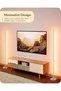 مصباح أرضي LED، مصباح قائم بذاته بطول 146 سم قابل للتعتيم بتصميم بسيط، فضي اللون - 4