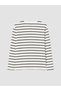 Rmz Gi̇yi̇m Farkiyla Zero Roba Collar Striped Men's Sweatshirt - 3
