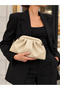 Arwen Cream Drawstring Draped Women's Hand and Shoulder Bag – Soft Formed Stylish Daily Bag - 3