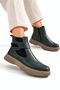 Genuine Leather Side Zipper Thick Sole Model Name: Ishtar - 3