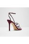 Solania Ladies Red Heeled Sandals - 2