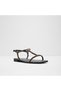 Madge Ladies Black Flat Sandals - 4