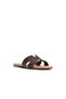 Kamiko Ladies Brown Flat Sandals - 4