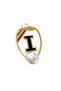 Glass Ornament Labels Indispensable for Special Italian Crests, Double Layer Plexi Cream and Gold Design Accessory with Suction Cup - 2