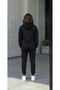 Unisex Hooded Sweatshirt Top and Bottom Tracksuit Set - 2