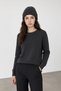 Imported 100% Wool Premium Anthracite Curled Edge Knitwear Beanie / Winter Hat