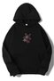 Unisex Oversize Stone Printed Colorful Star Hoodie