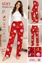 Women's Suede Pajama Bottoms Set of 2 – Soft Texture, Warm, Comfortable Fit - 2