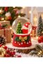 Can Ornament Christmas Snow Globe Santa Claus Decorative Table Ornament