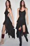 Women's Short Ribbed Knit Accessory Leggings - 8
