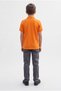 Boys' Polo Collar School T-Shirt Set Short Sleeve 100% Cotton Fabric - 4