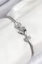 Brass Zircon Stone Heart Model Silver Color Women's Bracelet Tj-Bb7900