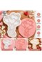 Heart Balloons Candy Dough Mold |   Valentine's Day Cookie Stamp Cupcake Cake Decorating Stamp