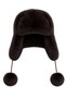 Women's Faux Fur Pompom Winter Pilot Hat with Earflaps - 2